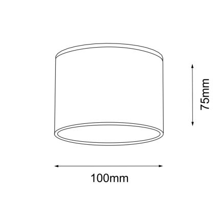 Shilo - Loftlampe til badeværelse 1xGX53/15W/230V IP44 sort