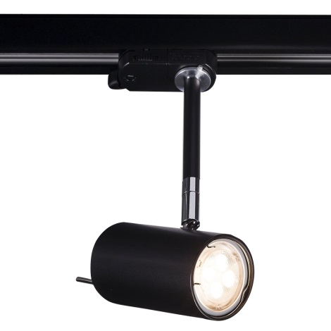 Shilo - Spotlampe til skinnesystem 1xGU10/15W/230V sort