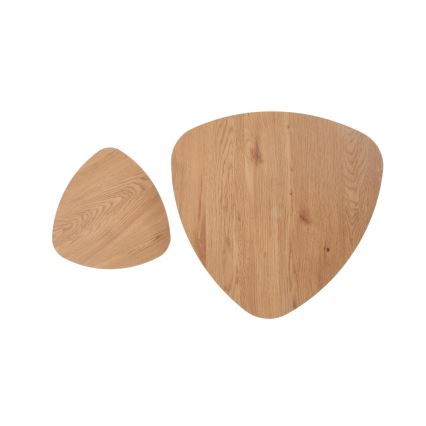 Sidebord 2 stk. NICEA diameter 40/60 cm gylden eg/sort