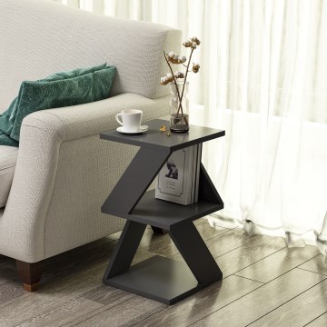 Sidebord ALBENI 50x30 cm antracit