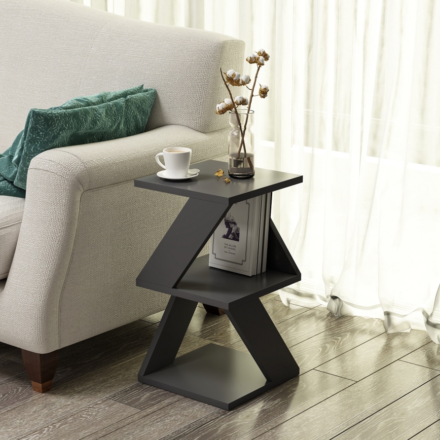 Sidebord ALBENI 50x30 cm antracit