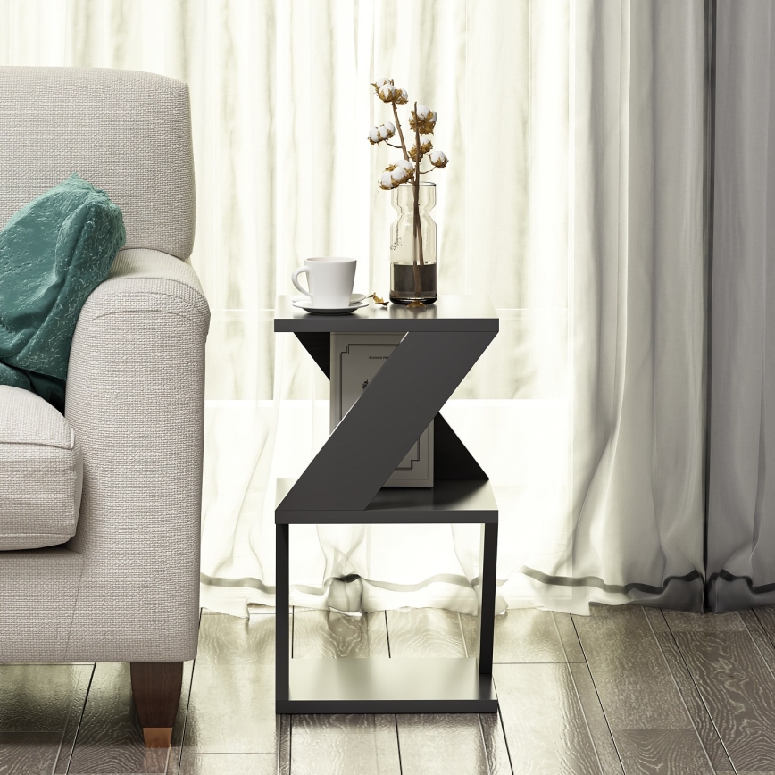 Sidebord ALBENI 50x30 cm antracit