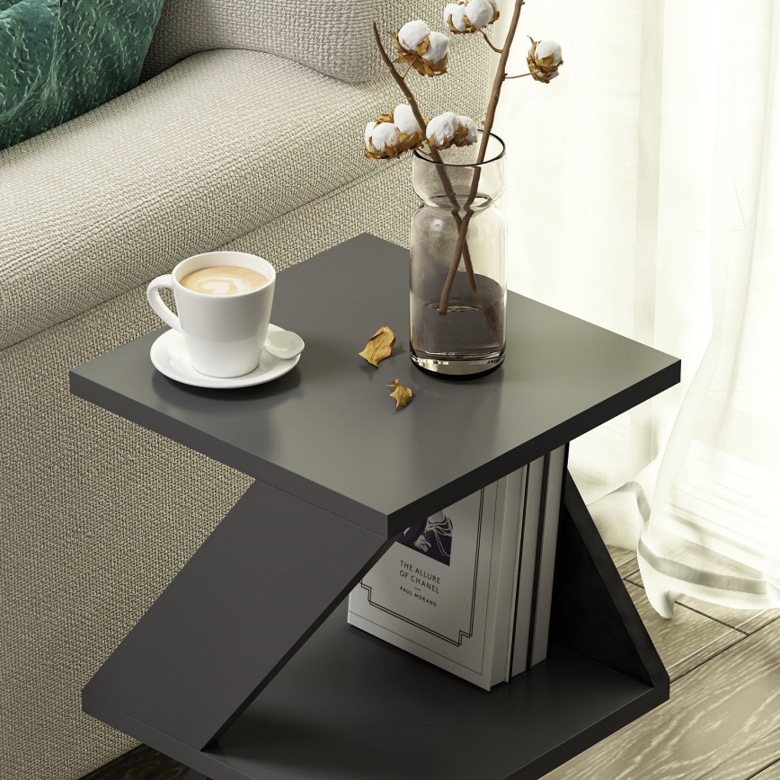Sidebord ALBENI 50x30 cm antracit