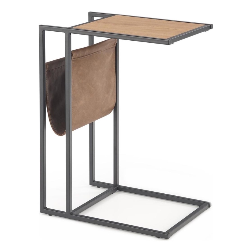 Sidebord COMPACT 65x47 cm sort/brun