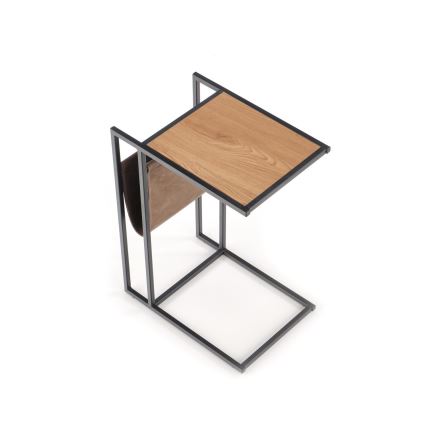 Sidebord COMPACT 65x47 cm sort/brun