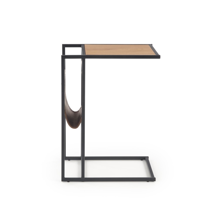 Sidebord COMPACT 65x47 cm sort/brun