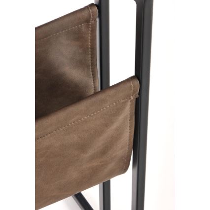 Sidebord COMPACT 65x47 cm sort/brun