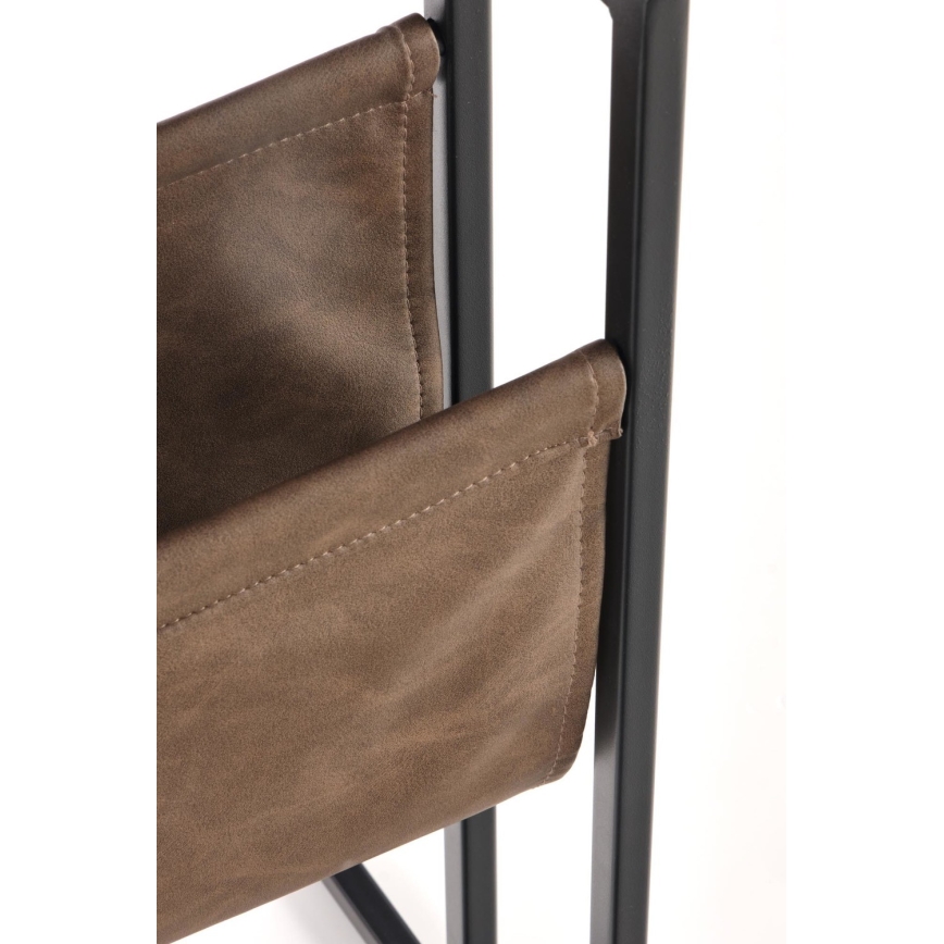 Sidebord COMPACT 65x47 cm sort/brun