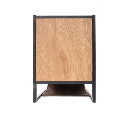 Sidebord COMPACT 65x47 cm sort/brun