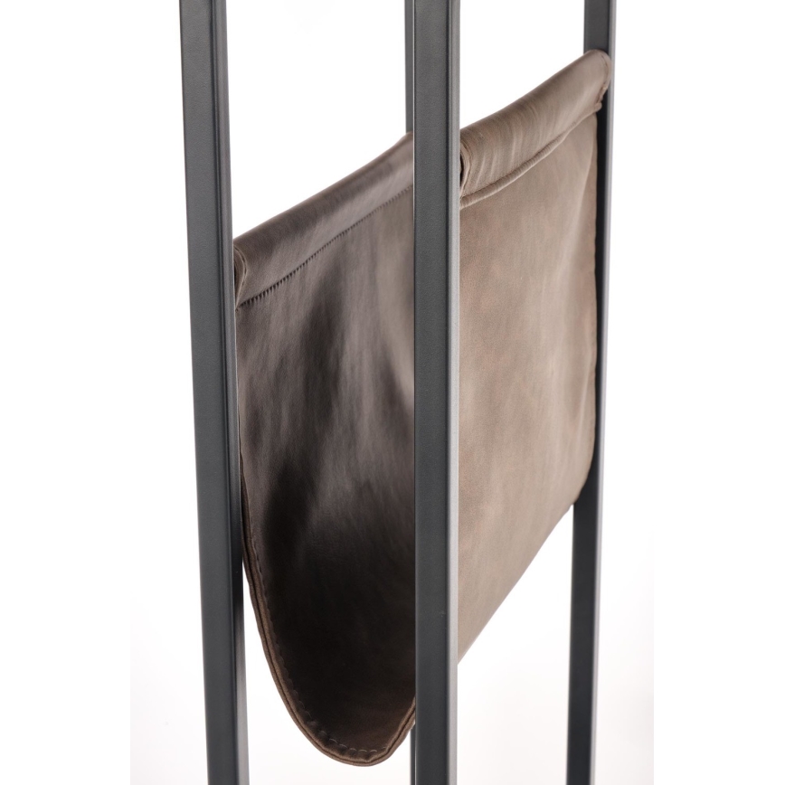 Sidebord COMPACT 65x47 cm sort/brun