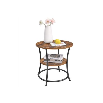 Sidebord ELDUR brun/sort