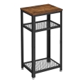 Sidebord ELDUR brun/sort