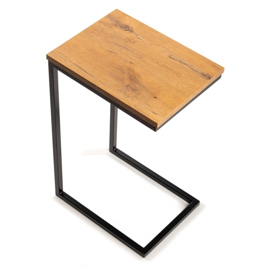 Sidebord HELPER 57x40 cm sort/brun