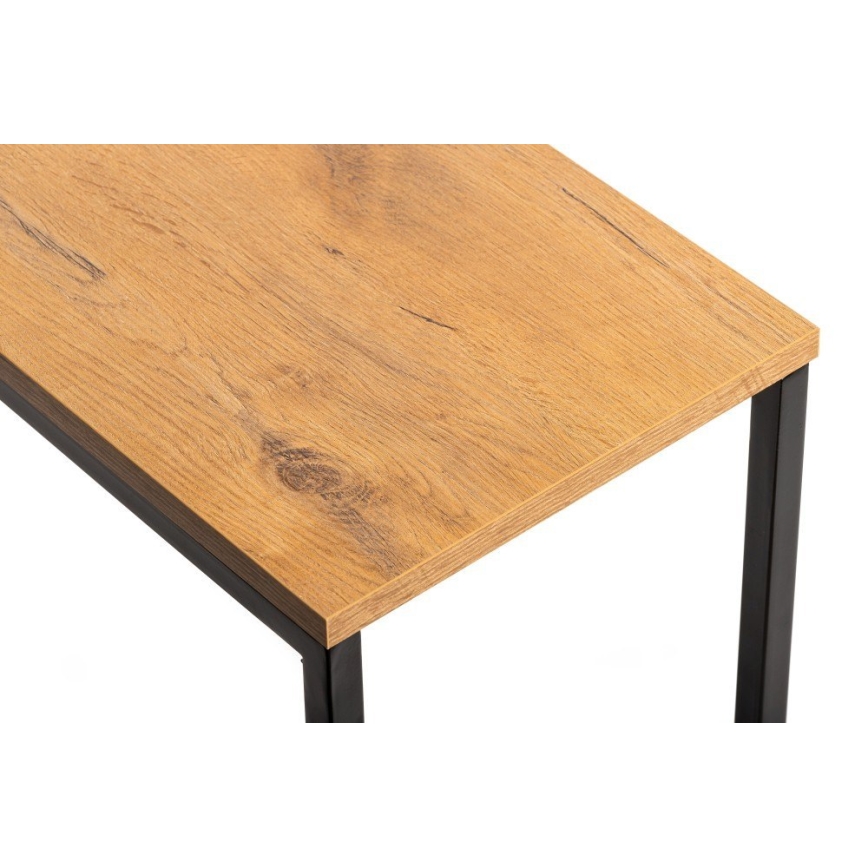 Sidebord HELPER 57x40 cm sort/brun