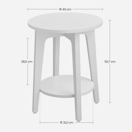 Sidebord KAEL, hvid