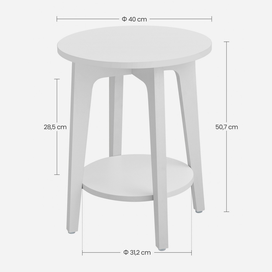 Sidebord KAEL, hvid