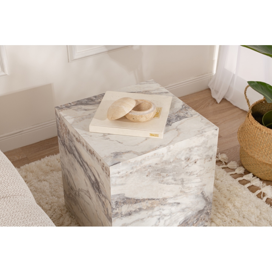 Sidebord KUP 50x45 cm marmordekor