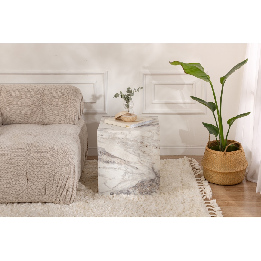 Sidebord KUP 50x45 cm marmordekor