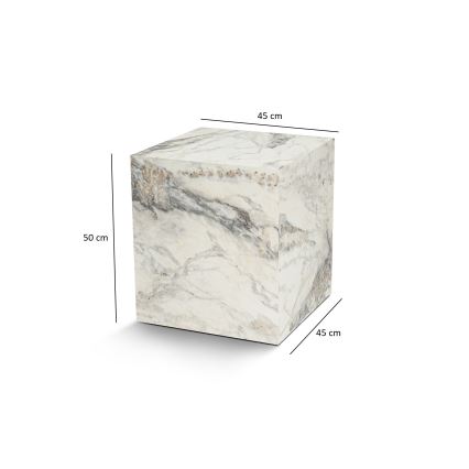 Sidebord KUP 50x45 cm marmordekor