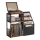 Sidebord LUVOR 81x30 cm brun/sort