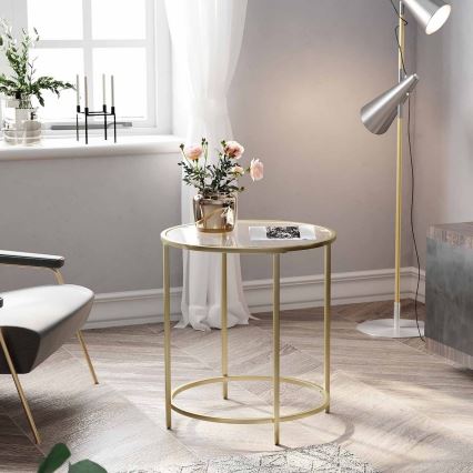 Sidebord LYRA, guld