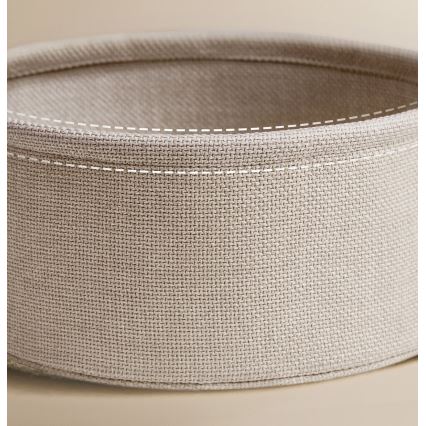 Sidebord med indbyggede stikkontakter og USB-porte NOIRA 45 cm beige/hvid