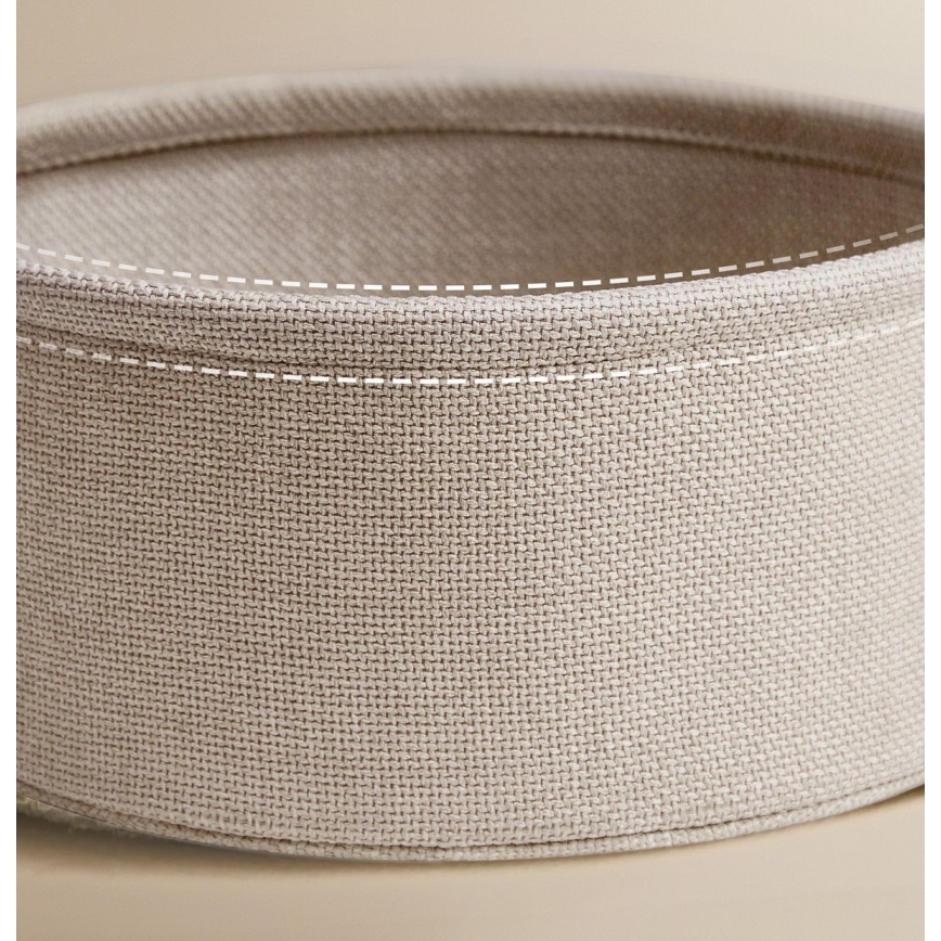 Sidebord med indbyggede stikkontakter og USB-porte NOIRA 45 cm beige/hvid