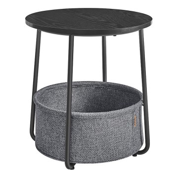 Sidebord NOIRA sort/grå