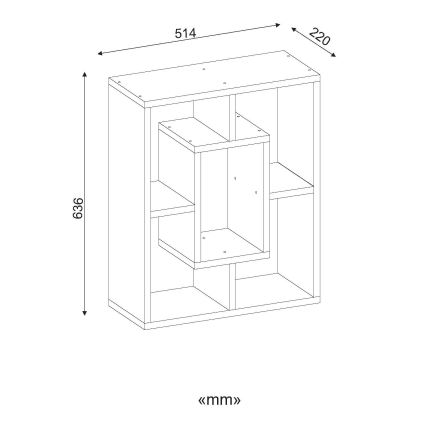 Sidebord OVIS 64x51 cm hvid