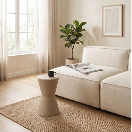 Sidebord PETIT, Ø 29 cm, beige