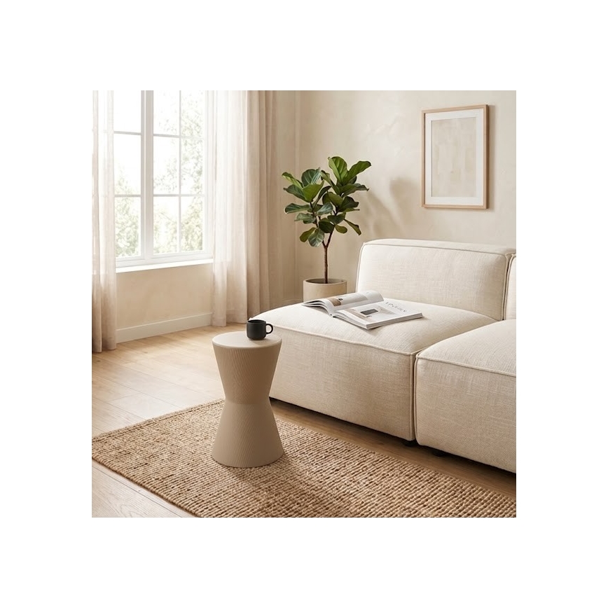 Sidebord PETIT, Ø 29 cm, beige