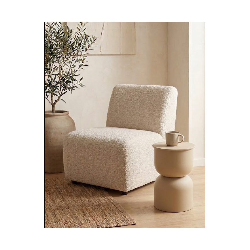 Sidebord PETIT, Ø 31 cm, beige