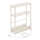 Sidebord ROD med indbygget stikkontakt og USB-porte, hvid/creme