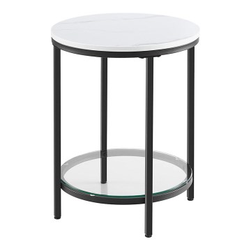 Sidebord SID sort/hvid