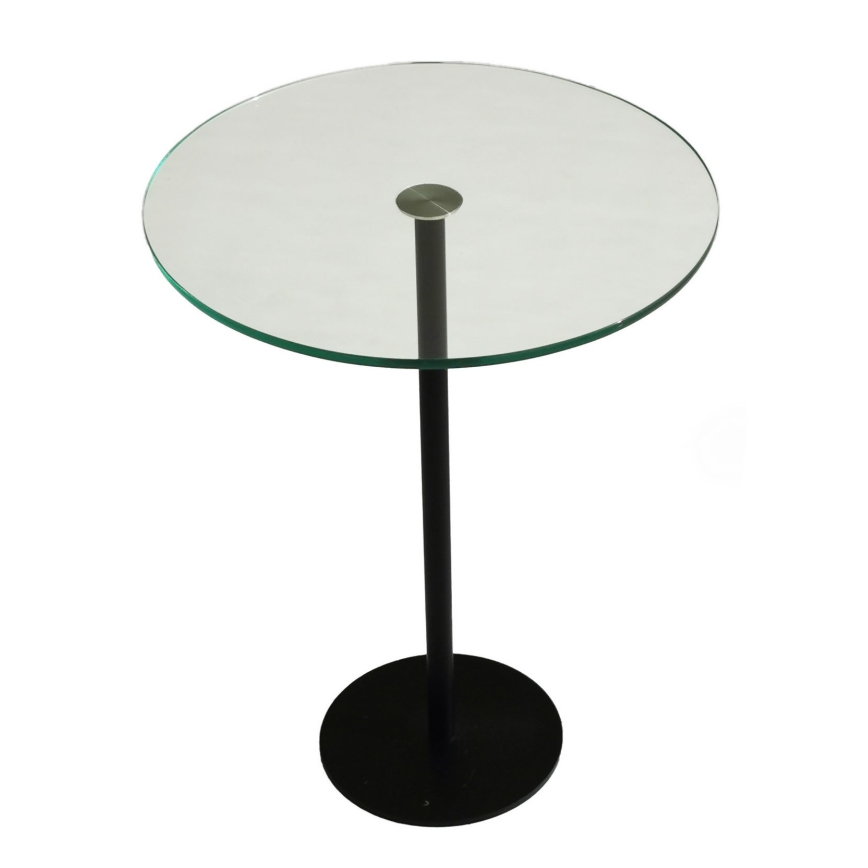 Sidebord SOCIAL 50x40 cm sort/transparent