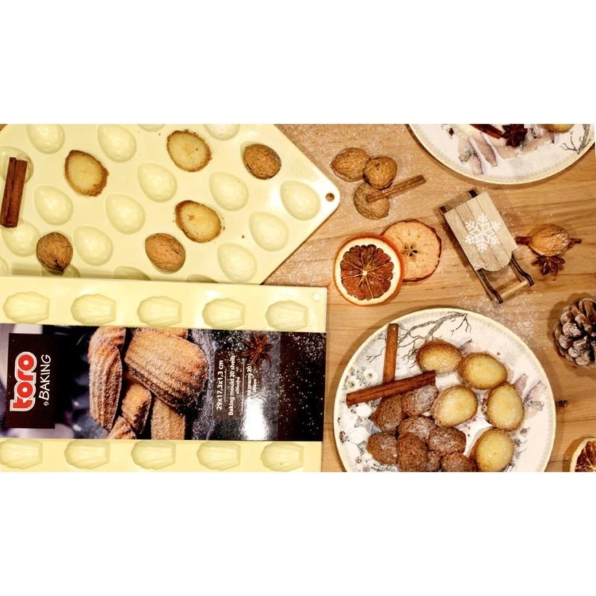 Silikoneform til bagning TORO, cremefarvet