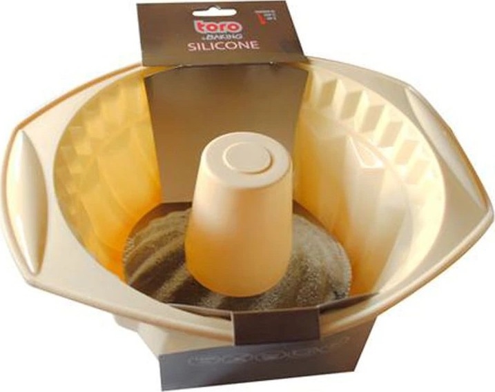 Silikoneform til bundtkage TORO, cremefarvet