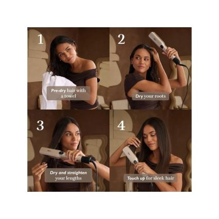 Silk'n - Hårtørrer 3-i-1 SILKYAIR TRINITY 230V guldfarvet