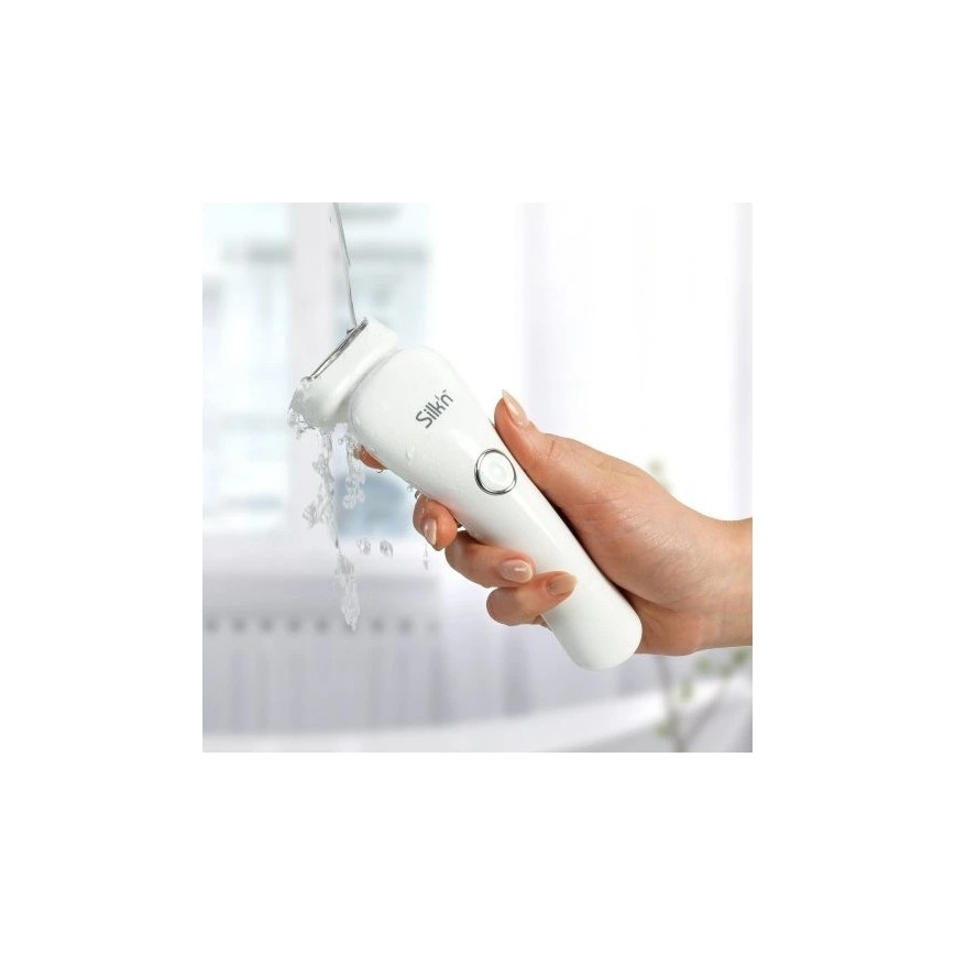 Silk’n - Damebarbermaskine LADY SHAVE våd/tør 2xAAA hvid