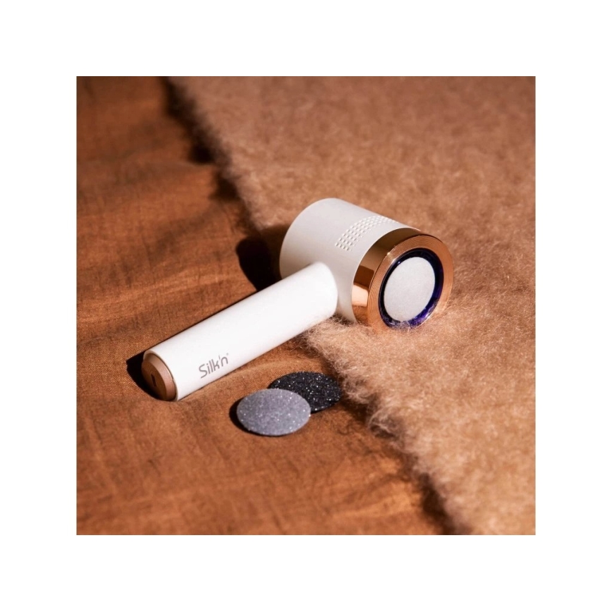 Silk’n - Elektrisk fodfil VACUPEDI 5V/1500 mAh hvid/roseguld