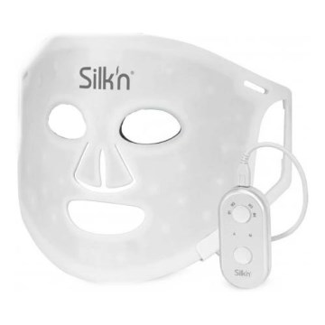 Silk’n - LED RGB terapeutisk ansigtsmaske LED/5V 2000 mAh hvid + fjernbetjening