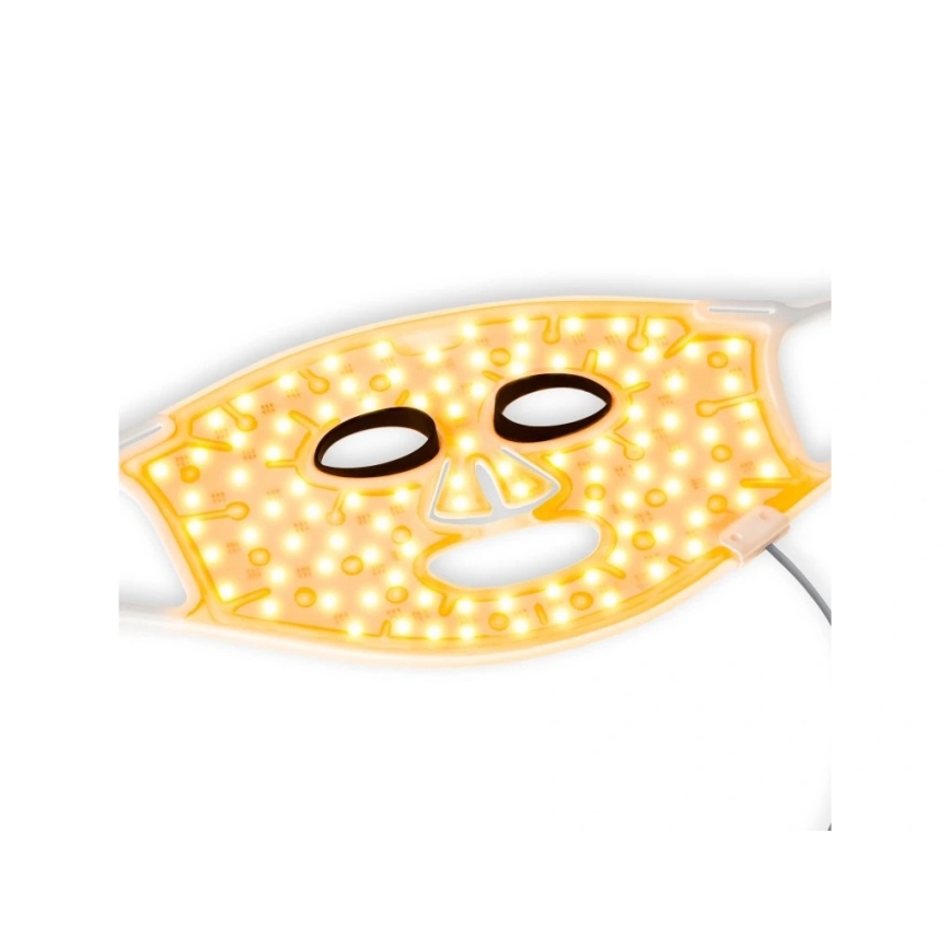 Silk’n - LED RGB terapeutisk ansigtsmaske LED/5V 2000 mAh hvid + fjernbetjening
