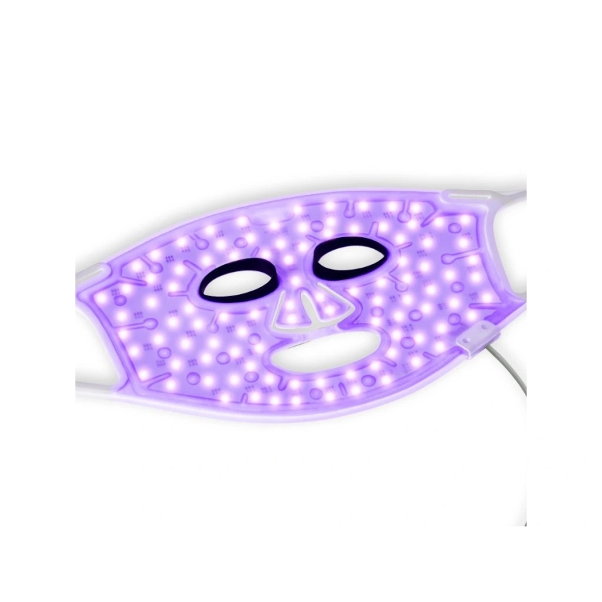 Silk’n - LED RGB terapeutisk ansigtsmaske LED/5V 2000 mAh hvid + fjernbetjening