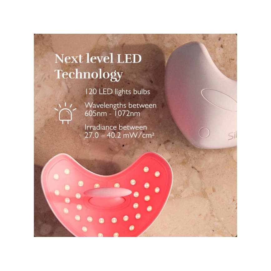 Silk’n - LED terapeutisk læbemaske LED/5V 500 mAh beige