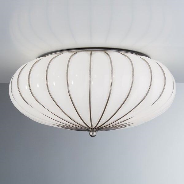 SIRU - Loftlampe GIOVE 3xE27/60W/230V diameter 48 cm mat krom/hvid Venetiansk