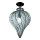 SIRU - Loftlampe GOCCIA 1xE27/60W/230V diameter 25 cm transparent/brun venetiansk glas