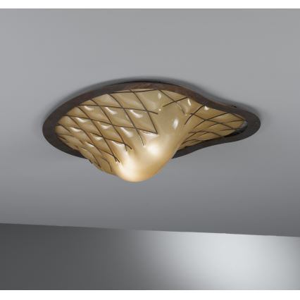SIRU - Loftlampe SANT'ERASMO 1xE27/60W/230V brun/beige Venetiansk
