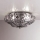 SIRU - Loftlampe SOLE 3xE14/40W/230V diameter 31 cm transparent/mat krom Venetiansk