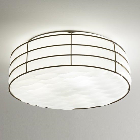 SIRU - Loftlampe TAMIS 3xE14/40W/230V sort/hvid Venetian glas