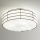 SIRU - Loftlampe TAMIS 3xE14/40W/230V sort/hvid Venetian glas